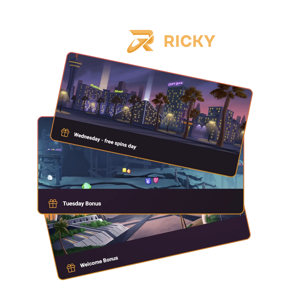 Take advantage of bonuses from Ricky Casino to achieve your goals.