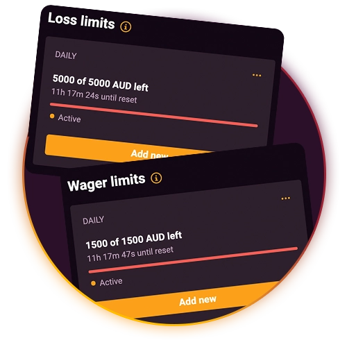 Use limiters to play responsibly at Ricky Casino.