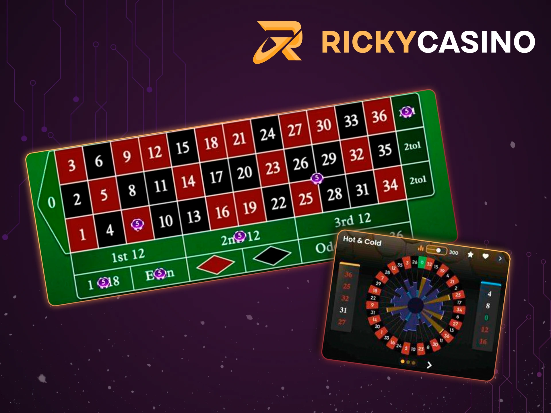 Get to know the roulette betting gameplay at Ricky Casino.